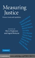 Cover: Measuring Justice - Cambridge University Press