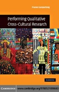 Cover: Performing Qualitative Cross-Cultural Research - Cambridge University Press
