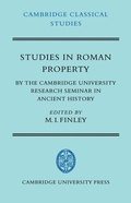 Cover: Studies in Roman Property - Cambridge University Press