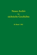 Cover: Neues Archiv f&uuml;r s&auml;chsische Geschichte, 83. Band (2012) - Verlag PH.C.W. SCHMIDT bei Rudolph Druck