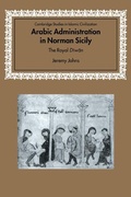 Cover: Arabic Administration in Norman Sicily - Cambridge University Press