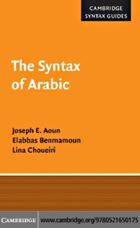 Enlarge image Cover: The Syntax of Arabic - Cambridge University Press