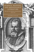 Cover: Science, Reading, and Renaissance Literature - Cambridge University Press