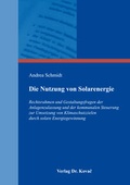 Bild: Die Nutzung von Solarenergie - Kovac, Dr. Verlag