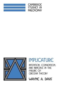 Enlarge image Cover: Implicature - Cambridge University Press