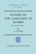 Cover: Studies in The Language of Homer - Cambridge University Press