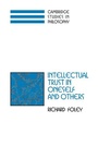 Cover: Intellectual Trust in Oneself and Others - Cambridge University Press