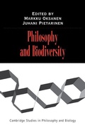 Cover: Philosophy and Biodiversity - Cambridge University Press