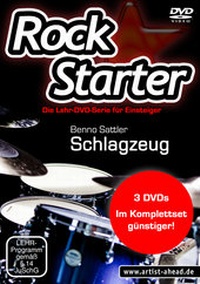 Abbildung von: Rockstarter Vol. 1-3 - Schlagzeug (3 DVDs) - artist ahead