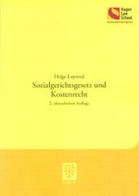 Abbildung von: Sozialgerichtsgesetz und Kostenrecht - Berliner Wissenschafts-Verlag