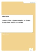 Cover: Ausgewaehlte Anlagestrategien in Aktien - diplom.de