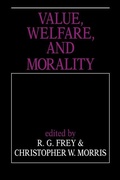 Cover: Value, Welfare, and Morality - Cambridge University Press