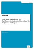 Cover: Analyse der Media-Daten von Publikumszeitschriften im Hinblick auf die Zielgruppe der Singles - diplom.de