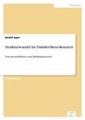 Cover: Strukturwandel im Daimler-Benz-Konzern - diplom.de