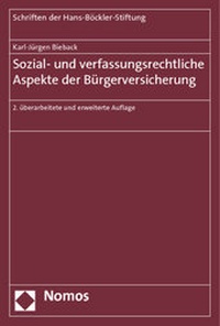 Abbildung von: Sozial- und verfassungsrechtliche Aspekte der Bürgerversicherung - Nomos