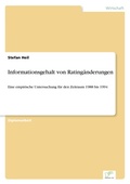 Cover: Informationsgehalt von Ratingaenderungen - diplom.de