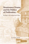 Cover: Renaissance Drama and the Politics of Publication - Cambridge University Press
