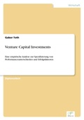 Cover: Venture Capital Investments - diplom.de