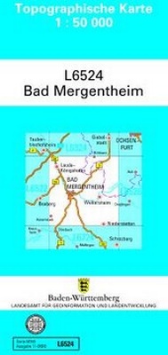 Abbildung von: L6524 Bad Mergentheim - Landesamt für Geoinformation und Landentwicklung Baden-Württemberg (LGL)