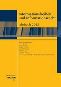 Abbildung von: Informationsfreiheit und Informationsrecht - Lexxion Verlagsgesellschaft