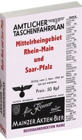 Cover: Amtlicher Taschenfahrplan der Reichsbahndirektion MAINZ - Jahresfahrplan 1942. - Verlag Rockstuhl