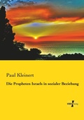 Cover: Die Propheten Israels in sozialer Beziehung - Vero Verlag