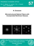 Cover: Microstructured Optical Fibers with Incorporated Nonlinear Glasses - Universit&auml;t Erlangen-N&uuml;rnberg Lehrstuhl f. Mikrocharakterisierung