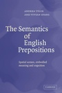 Cover: The Semantics of English Prepositions - Cambridge University Press