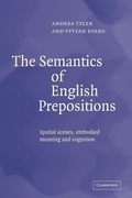 Cover: The Semantics of English Prepositions - Cambridge University Press