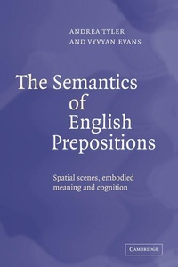 Enlarge image Cover: The Semantics of English Prepositions - Cambridge University Press