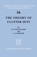 Cover: The Theory of Cluster Sets - Cambridge University Press