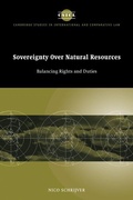 Cover: Sovereignty over Natural Resources - Cambridge University Press