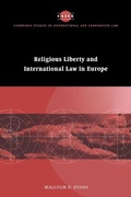 Cover: Religious Liberty and International Law in Europe - Cambridge University Press