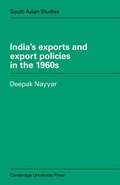 Cover: India's Exports and Export Policies in the 1960's - Cambridge University Press