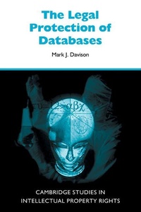 Enlarge image Cover: The Legal Protection of Databases - Cambridge University Press