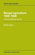 Cover: Bengal Agriculture 1920-1946 - Cambridge University Press