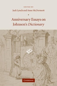 Abbildung von: Anniversary Essays on Johnson's Dictionary - Cambridge University Press