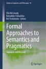 Cover: Formal Approaches to Semantics and Pragmatics - Springer