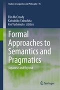 Cover: Formal Approaches to Semantics and Pragmatics - Springer