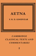 Cover: Incerti Auctoris Aetna - Cambridge University Press