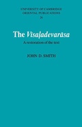 Cover: The Visaladevarasa - Cambridge University Press