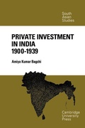 Cover: Private Investment in India 1900-1939 - Cambridge University Press