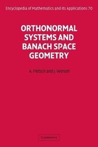 Enlarge image Cover: Orthonormal Systems and Banach Space Geometry - Cambridge University Press