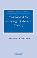 Cover: Terence and the Language of Roman Comedy - Cambridge University Press