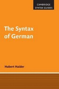 Enlarge image Cover: The Syntax of German - Cambridge University Press