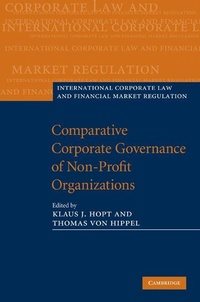 Enlarge image Cover: Comparative Corporate Governance of Non-Profit Organizations - Cambridge University Press