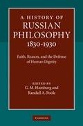 Cover: A History of Russian Philosophy 1830-1930 - Cambridge University Press