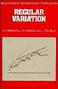 Cover: Regular Variation - Cambridge University Press