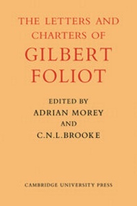 Enlarge image Cover: Gilbert Foliot and His Letters - Cambridge University Press