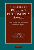 Cover: A History of Russian Philosophy 1830-1930 - Cambridge University Press